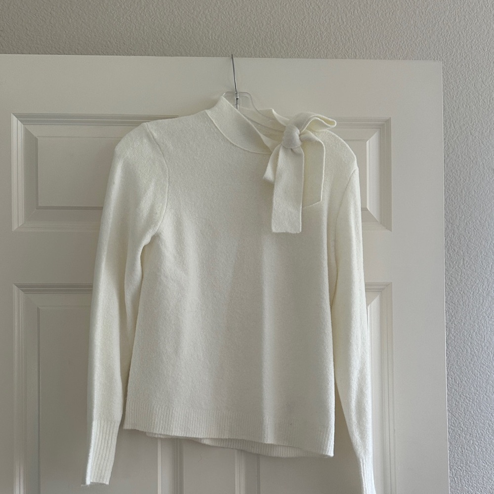 J. Crew Soft Cream Knit Sweater